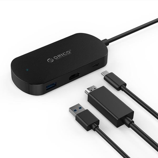 ADAPTADOR USB TIPO C - HDMI, USB 3.0 Y TIPO C, ORICO - TCH1